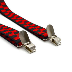 Venta al por mayor adultos Correa Verde Negro rojo moda Plaid Y forma <span class=keywords><strong>tirantes</strong></span> para pantalones camisas hombres <span class=keywords><strong>tirantes</strong></span> pajarita conjunto - Product Image 4