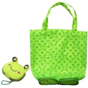 NEW Cartoon Animal Foldable Folding Shopping Tote Reusable Eco Bag Panda Frog Pig Bear waterproof shopping bags Storage Bags