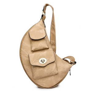 Vente en gros de sacs de poitrine transfrontaliers en PU pour femmes de grande capacité Nouveaux sacs de taille de style européen américain - Product Image 3