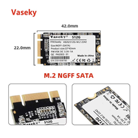 OEM menyesuaikan VASEKY SATA M.2 64G 256GB 512G 1TB NGFF SSD 2242 Solid State Drive M2 Hard Disk M2 SATA untuk Laptop