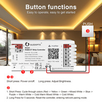 Protocole de matière WLED Tuya RGBCW Strip Light Zgb Controller Switch avec Dali Compatible pour Amazon Google Apple-Connexion RF