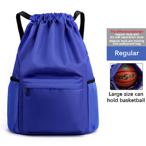 Custom Heavy Duty Lightweight Travel Sport Basketball String Bag Waterproof <b>Drawstring</b> <b>Backpack</b> - Product Image 3