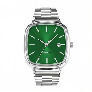 Montre minimaliste carrée en or avec bracelet en acier inoxydable, montre élégante pour homme et femme - Product Image 2