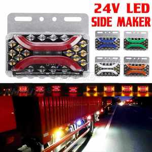 Feu de position latéral dynamique à LED pour voiture et camion, 24V, clignotant, feu arrière pour remorque, camion, bus, pick-up - Product Image 1