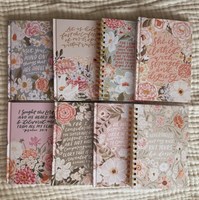 Carnet de prière personnalisé avec impression florale, carnet de planification biblique