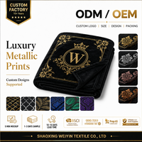 Plaid en flanelle polaire imprimé mandala noir et or de luxe, design personnalisé, doux et moelleux, pour canapé et lit, idéal pour cadeaux en gros