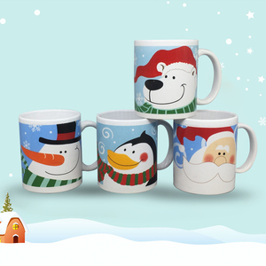 Papá Noel tazas de cerámica blanca <span class=keywords><strong>con</strong></span> impreso personalizado de tazas de café de cerámica - Product Image 2