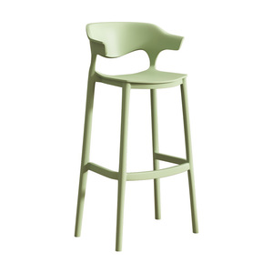 Tabouret <span class=keywords><strong>de</strong></span> <span class=keywords><strong>bar</strong></span> empilable en plastique, style nordique minimaliste moderne, pour la maison, le salon, la salle à manger, <span class=keywords><strong>chaise</strong></span> haute design créative - Product Image 2