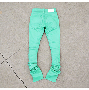 Jeans <span class=keywords><strong>skinny</strong></span> style Y2K pour hommes, jeans décontractés à coupe ajustée enduits de cire, jeans slim de haute qualité pour hommes, vente en gros - Product Image 3