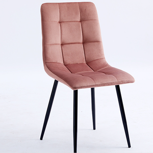 Ensemble de table et de chaises de salle à manger moderne de conception chinoise, 4 pièces, tabouret en métal rembourré en velours noir, écologique, durable, pour la maison, la cuisine, le bar - Product Image 1