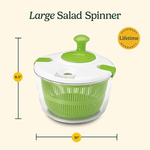 5-Qt Large <span class=keywords><strong>Salade</strong></span> Spinner Préparation Rapide Légumes Fruits Passoire Passoire Rapide Verts Laitue pour <span class=keywords><strong>Salade</strong></span> Légumes Fruits Plastique - Product Image 5
