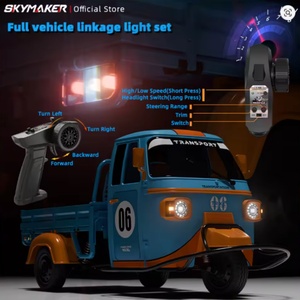 Tricycle RC SJY-WP22 1/10 2.4G RTR, modèle de camion à trois roues télécommandé avec lumières LED et effets musicaux, voitures pour adultes, cadeau - Product Image 6