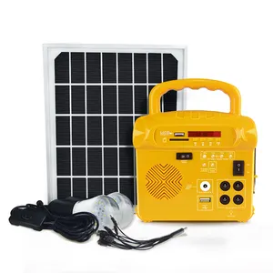 Draagbare Kleine Huis Emergency Zonne-energie Power 10V 10W Zonnepaneel Systeem Kit