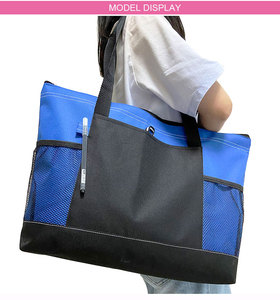 Multicolour Zipper Office <strong>School</strong> <strong>Bag</strong> Heavy Duty Mesh Pockets 600d Polyester Walker <strong>Tote</strong> <strong>Bags</strong> - Product Image 5