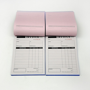 Papier de copie autocopiant personnalisé et carnet de réception de facture 2 parties 50 jeux de copies de reçus en double - Product Image 1