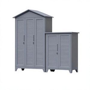 Armario <span class=keywords><strong>de</strong></span> Almacenamiento Exterior Impermeable Personalizado, Organizador <span class=keywords><strong>de</strong></span> Jardín, Armario para Herramientas <span class=keywords><strong>de</strong></span> Patio, Caseta para Equipos <span class=keywords><strong>de</strong></span> Jardín - Product Image 1