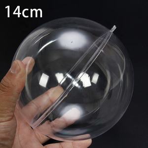 Decorazione Natalizia, Sfera Trasparente Apribile in Acrilico, Palla di Plastica Trasparente, Giocattolo Decorativo - Product Image 5