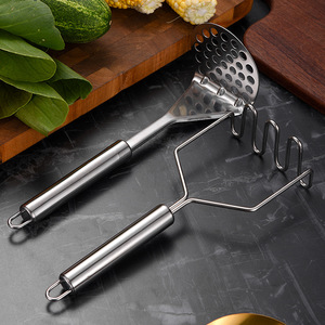 Écraseur manuel en acier inoxydable pour pommes de terre, ail, citrouille et patates douces – Ustensile de cuisine créatif - Product Image 2