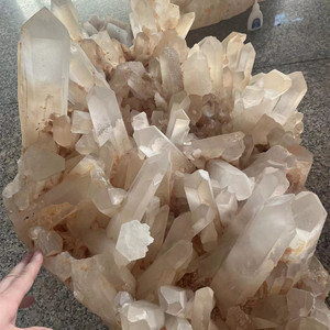 Số lượng lớn bán buôn đá thô lớn rõ ràng thạch anh cụm chữa bệnh thô lớn cụm tinh thể - Product Image 3