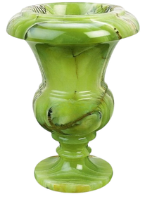 Vases et pots de fleurs, jardinières en marbre, vases en pierre multicolores BS-205, pots de fleurs vert foncé O - Product Image 2