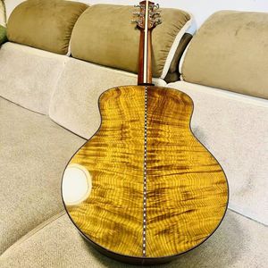 Sandalo in seta dorata da 41 pollici di chitarra acustica di fascia alta professionale a tutto suono - Product Image 6