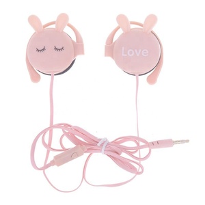 2024 HOT Tws écouteurs sport intra-auriculaire mini dessin animé mignon lapin petit écouteur Silicone <span class=keywords><strong>crochet</strong></span> Clips écouteurs <span class=keywords><strong>avec</strong></span> Microphone - Product Image 5