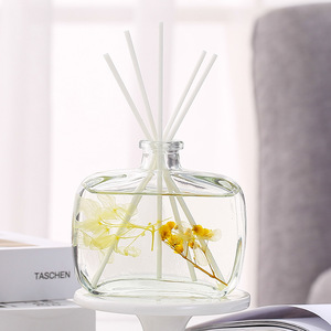 Diffuseur d'huiles essentielles sans flamme 100 ml, avec fleur stabilisée en forme d'eau décorative, pour assainisseur d'air domestique et parfum d'intérieur élégant - Product Image 3