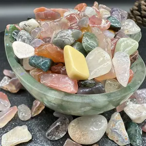 wholesale natural bulk mixed agate mall crystal gravel crystal chips for home decoration