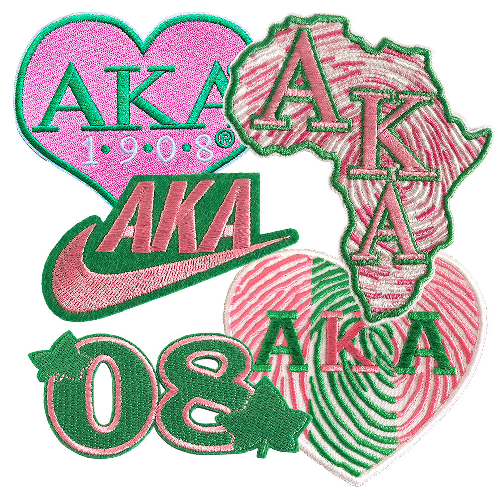 希腊字母首字母缩写联谊会3D绣花铁贴片尺寸10厘米，因为衣服鞋帽主要是面料| Alibaba.com