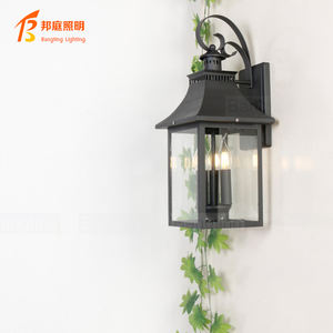 Lanterne murale extérieure rétro traditionnelle à 3 lumières de style <span class=keywords><strong>bougie</strong></span> pour éclairer la cour du jardin - Product Image 3