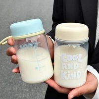 Nouvelle gourde minimaliste pour PC, bouteille d'eau d'extérieur de haute qualité, grande capacité, unisexe, avec marquages de mesure, impression personnalisée