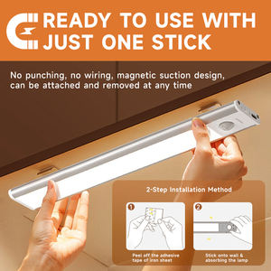 Senya-Pro Moderne Lage Prijs Bewegingssensor Magnetische Dimbare 3cct Draadloze Oplaadbare Led Kast Licht 3 Jaar Garantie Keuken - Product Image 3