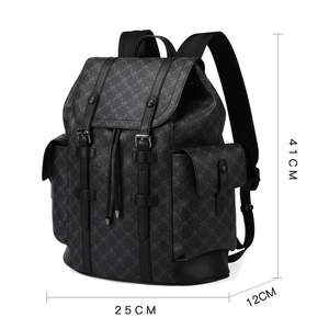 <span class=keywords><strong>Sac</strong></span> <span class=keywords><strong>à</strong></span> <span class=keywords><strong>dos</strong></span> Simple grande capacité hommes double usage ordinateur <span class=keywords><strong>sac</strong></span> <span class=keywords><strong>à</strong></span> <span class=keywords><strong>dos</strong></span> affaires en <span class=keywords><strong>cuir</strong></span> voyage mode cordon <span class=keywords><strong>sac</strong></span> d'école - Product Image 6