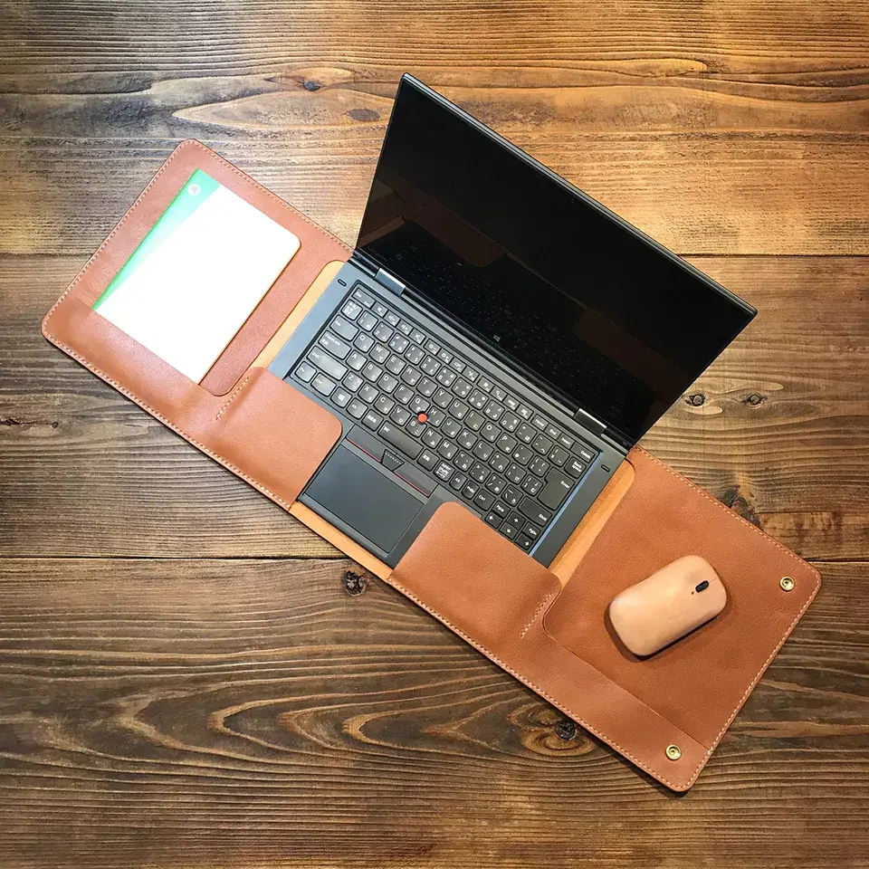 Sarung Pelindung Lembut 15.6 Inci Sarung Laptop Ramah Lingkungan 15 "Tas Pelindung Notebook Komputer Kulit