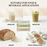 OAZVITA Psyllium Husk Powder High Purity Soluble Fiber Food Grade Organic Vegan Adult Private Label Wholesale