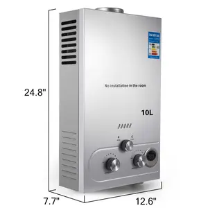 10L天然ガス温水ヒータータンクレスインスタントガス給湯器