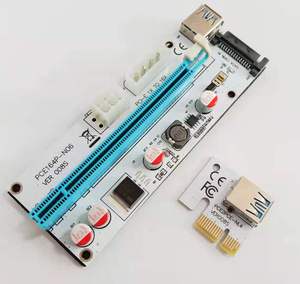 VER 008S Express Riser Card 3 Trong 1 4 Pin 6 Pin <span class=keywords><strong>SATA</strong></span> <span class=keywords><strong>Molex</strong></span> Nguồn Cung Cấp <span class=keywords><strong>PCI</strong></span>-<span class=keywords><strong>E</strong></span> <span class=keywords><strong>PCI</strong></span> 1x Đến 16x Với Đèn LED - Product Image 3