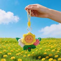 Pendentif Fleur de Tulipe en Peluche Personnalisé d'Usine, Mini Poupée Fleur Kawaii pour Sac et Porte-clés, Cadeaux d'Amitié en Gros pour Femmes