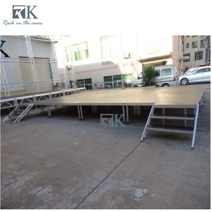 Wholesale Easy Install Outdoor Portable Stage Podium Concert Four Leg Aluminum Stage Height Adjustable Stage <b>Platform</b> for Event - Product Image 2
