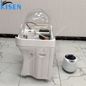 KISEN Lit de lavage portable le plus populaire avec cuvette en acrylique sans tuyauterie, appareil de coiffure et de soin capillaire pour lit de beauté et de massage - Product Image 4