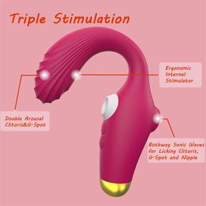 Vibrateur point G pour femmes Stimulation clitoridienne, jouets sexuels avec 10 vibrations, 10 léchages et chauffage, jouets sexuels pour adultes - Product Image 5