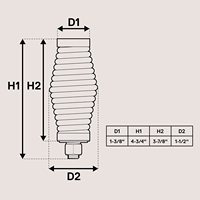Base de montage robuste Chierda pour ressort de barillet, ressort de 6 mm, quincaillerie de 1/2 po, antenne pour talkie-walkie, radio CB/longues fouettes lumineuses à LED 102