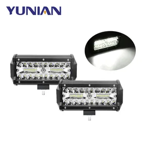 7 "120W LED قضيب مصابيح عملي كومبو شعاع سيارة مصابيح القيادة لشاحنة 4x4 دراجة نارية المنحدر السيارات الضباب مصباح احتياطية شعاع