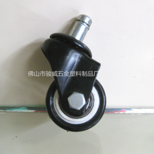 Furniture Caster 1.5 Inch PU Wheel <b>Swivel</b> With Brake Plate Mount Durable - Product Image 3