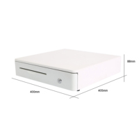 Tiroir-caisse Systèmes Pos Cashbox Tiroir-caisse électronique 12V/24V Double fentes pour chèques Tiroir-caisse manuel