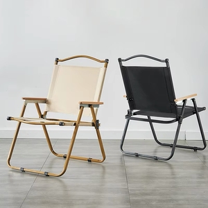 <span class=keywords><strong>Fauteuil</strong></span> de loisirs d'extérieur Kermit avec coussin en coton - Chaise de plage moderne en acier inoxydable, portable et pliable pour la maison et l'atelier - Product Image 1