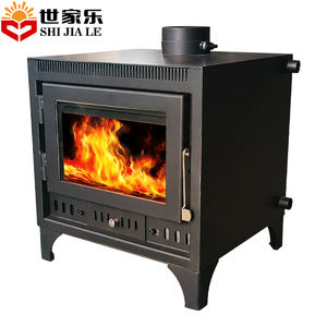 Estufa de Leñ<span class=keywords><strong>a</strong></span> Independiente de Estilo Europeo, <span class=keywords><strong>Chimenea</strong></span> Interior con Calefacción por Circulación de Agua, Conexión para Radiador - Product Image 3