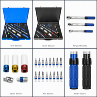 Ensemble d'outils de réparation automobile CRV 33 pièces, ensemble d'outils à cliquet rapide, clé dynamométrique combinée en chrome vanadium, kit d'outils