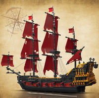 Mould King 13109 cadeau créatif pour enfant, jouet éducatif, bateau de combat de Pirate, bloc de construction, jouet en brique, cadeau de noël, nouvel arrivage