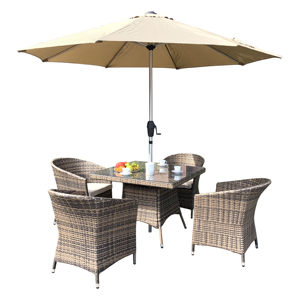 Professional 5 Piece <b>Rattan</b> Patio Furniture Set: Commercial Grade for Resort and Villa Terrace - OEM Support - Product Image 3